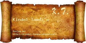 Kindel Tamás névjegykártya